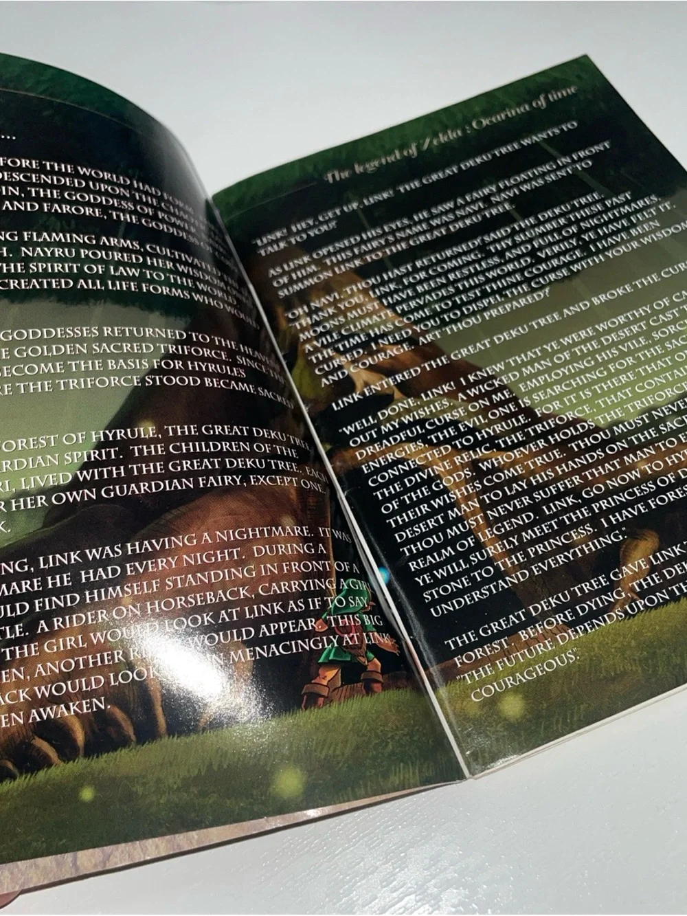 Nintendo Zelda Ocarina of Time Instruction Booklet - Gold, Red, Purple